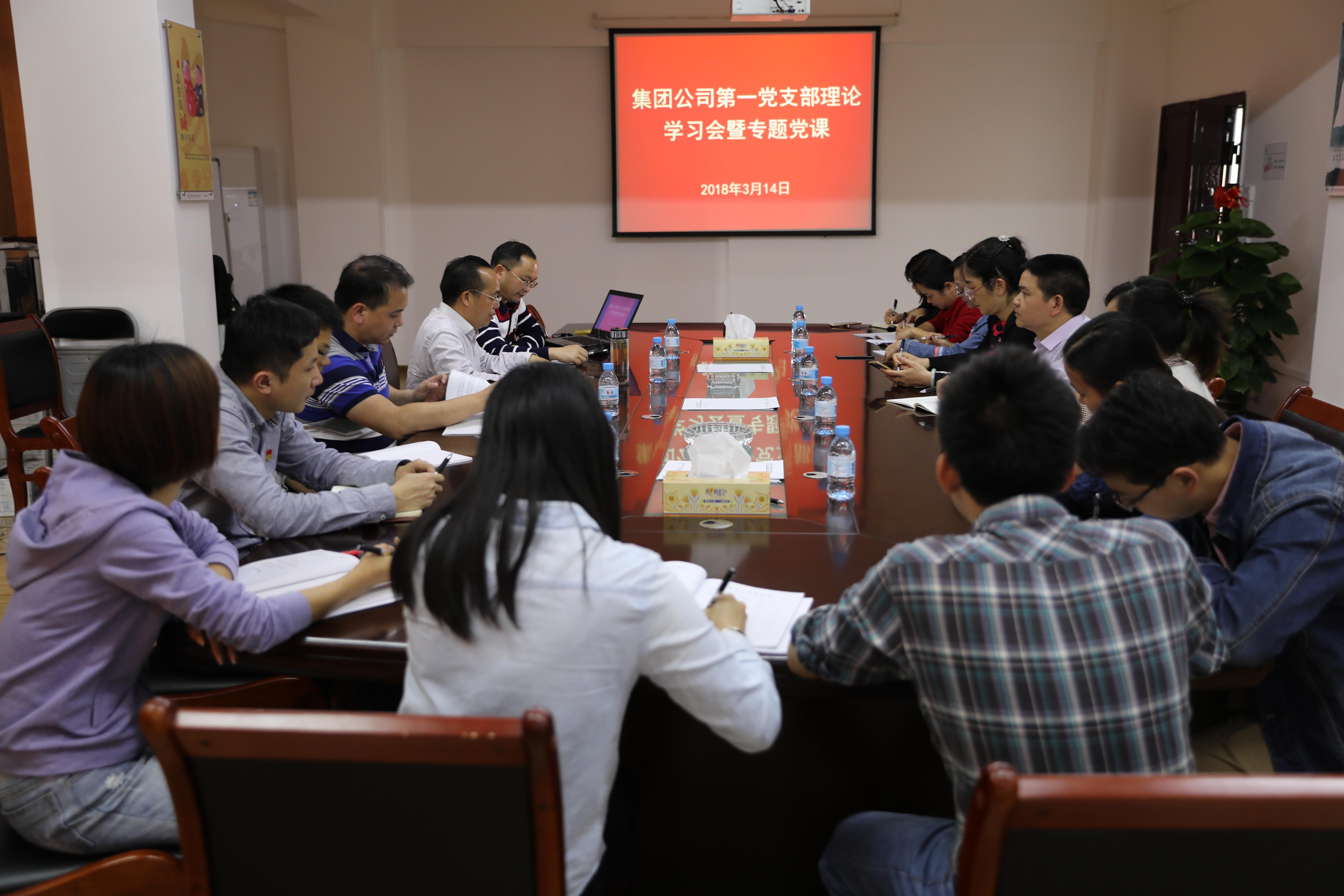 集团公司第一党支部召开党员大会